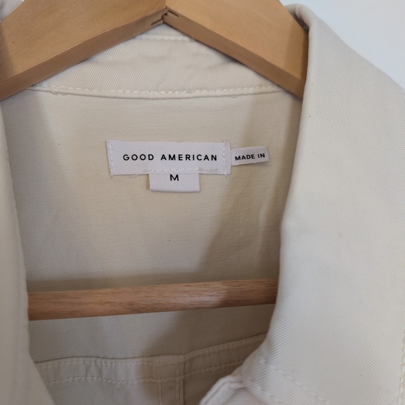 Good American Cream Denim Overalls - Picture 8 of 9